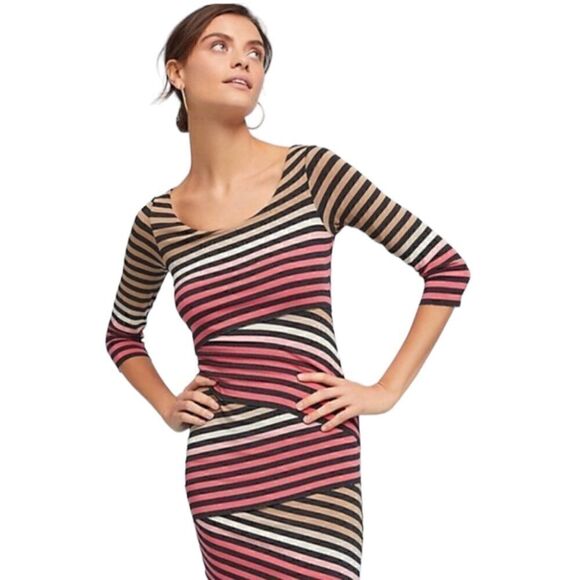 Bailey 44 Stripe Column Midi Dress - Picture 1 of 8